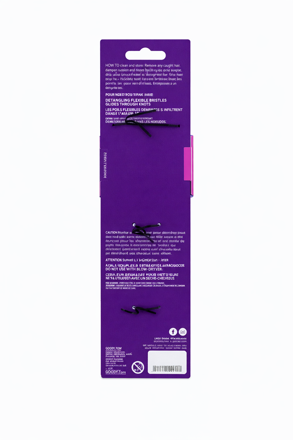 Dream Detangle Oval Brush Ombre 1Ct All Hair Types