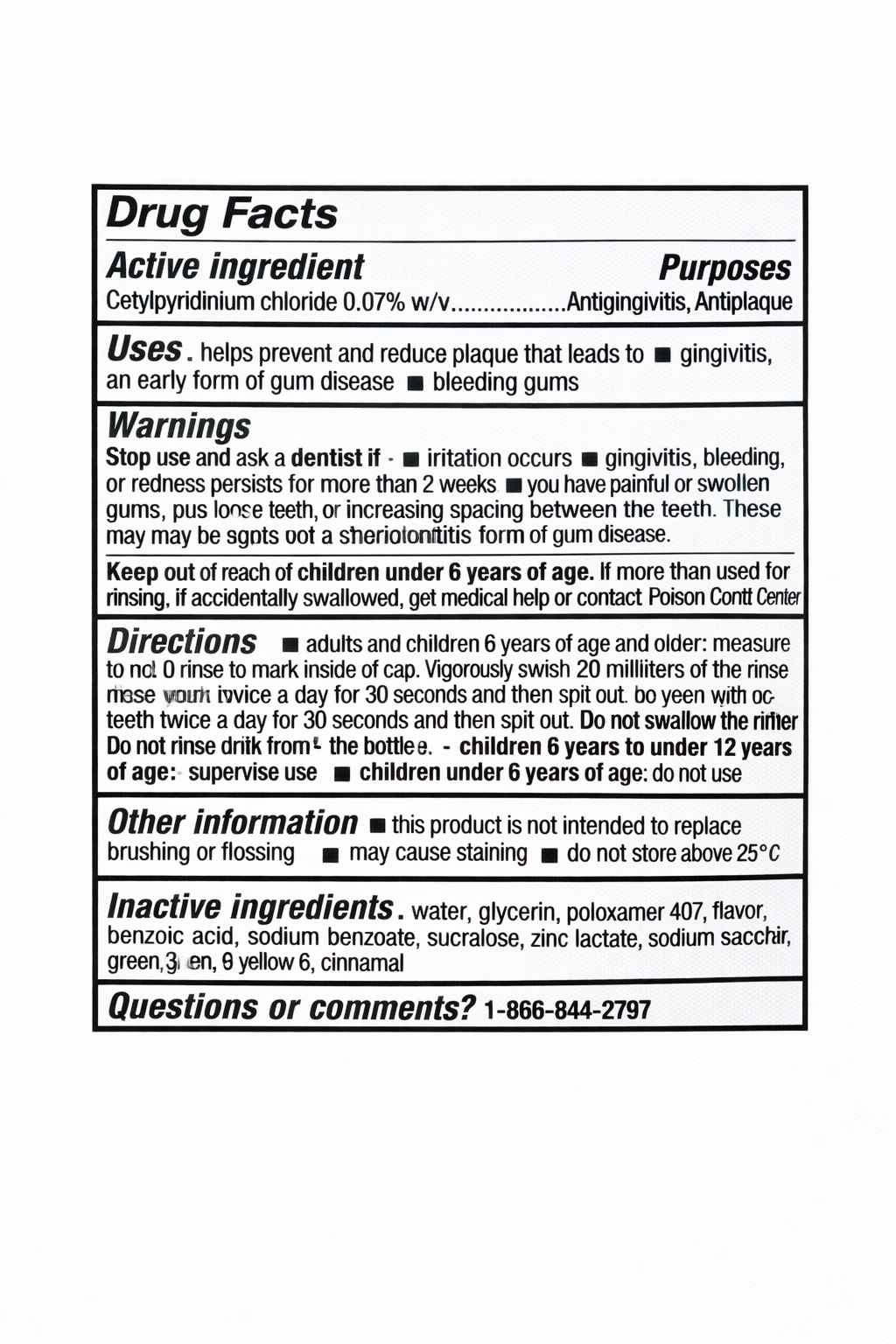 Parodontax Active Gum Health Breath Freshener Mouthwash, Fresh Mint, 16.9 Fl Oz, for Adults