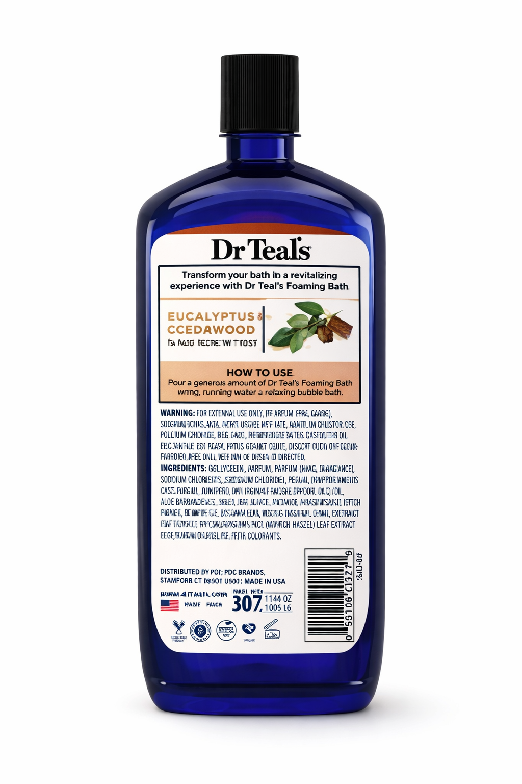 Dr Teal's Foaming Bath with Pure Epsom Salt, Cozy Fireside