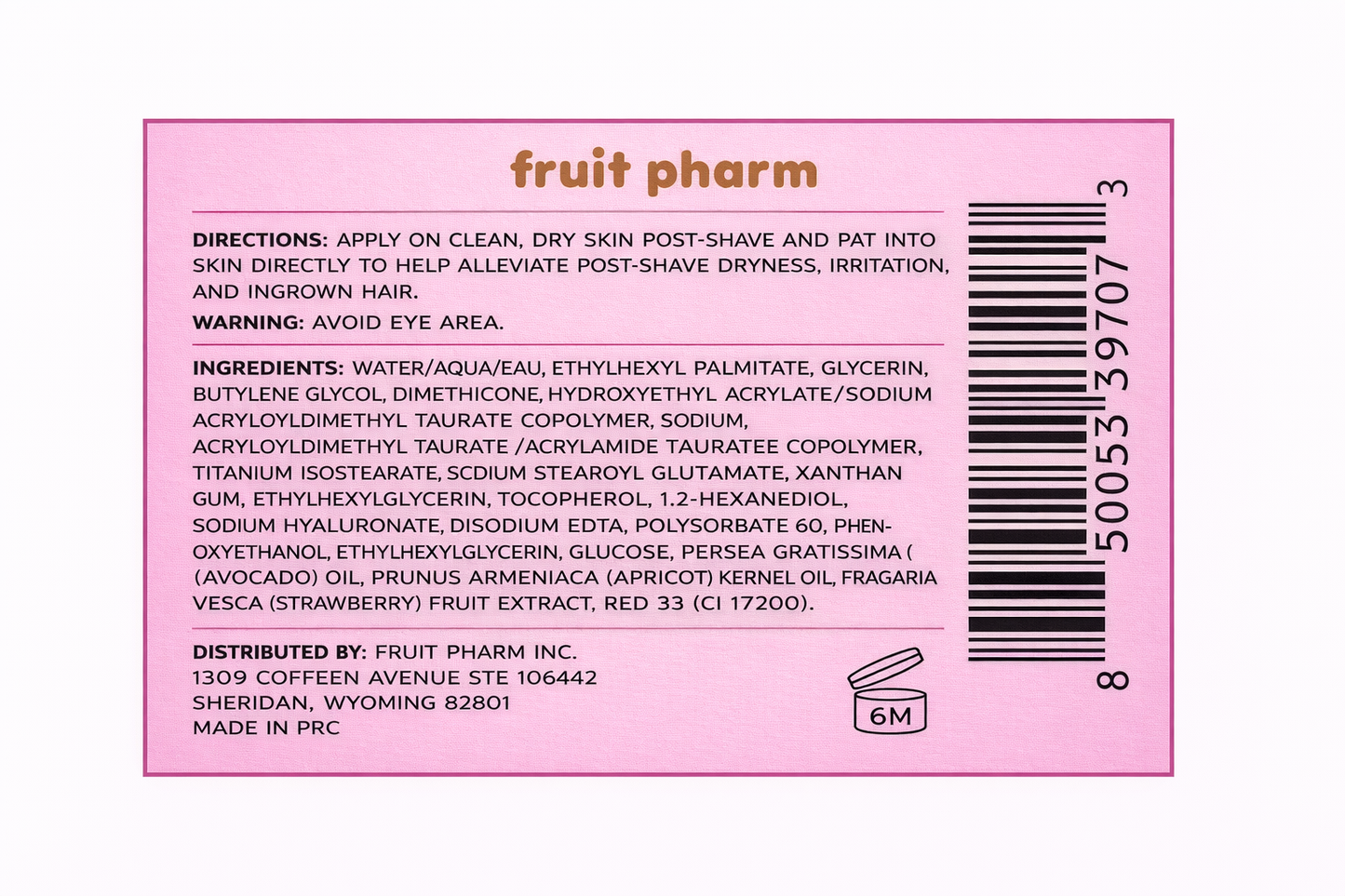 Fruit Pharm Juicy Drops After Shave Face and Body Serum for All Adult Skin Types