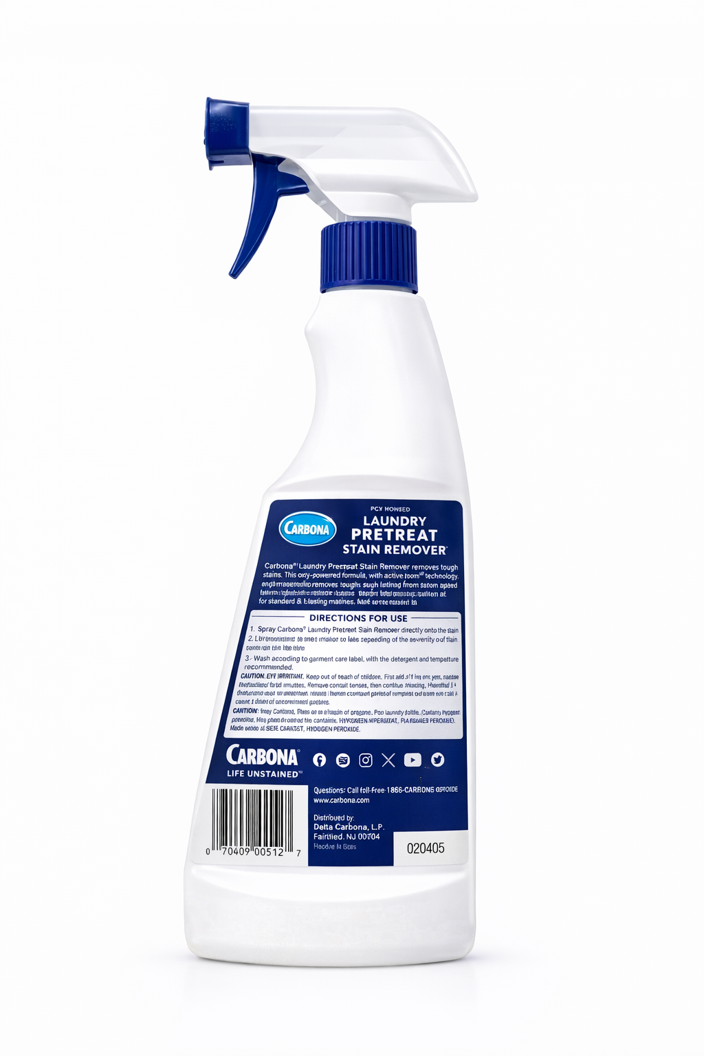 Carbona® Laundry Pretreat Stain Remover Oxy Powered Spray 16.8oz