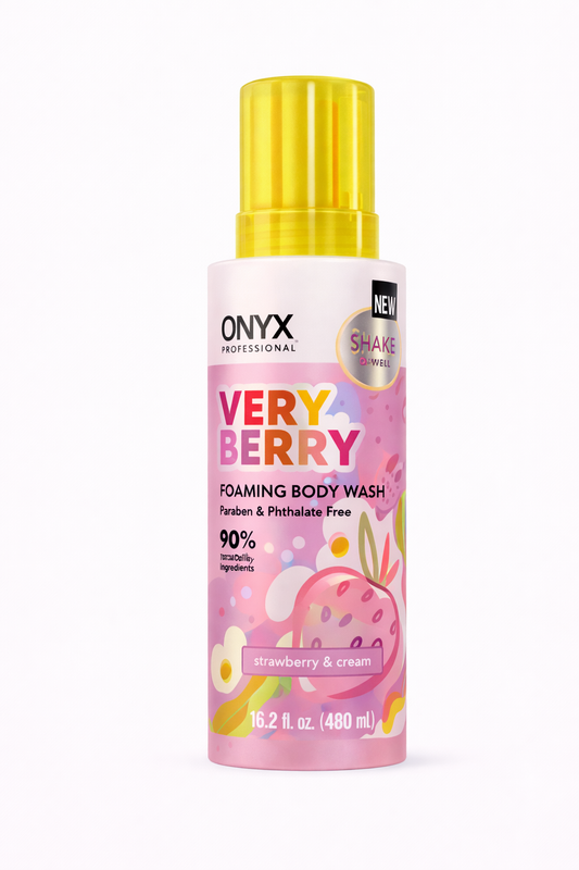 ONYX Professional Foaming & Hydrating Body Wash Shake, Very Berry