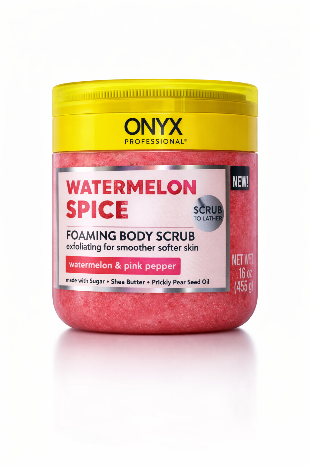 ONYX Professional® Watermelon Spice Foaming Body Scrub with Scrubber