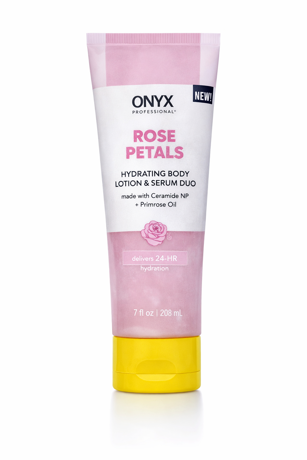 ONYX Professional Body Lotion & Serum with Ceramide NP & Primrose Oil, Rose Petals