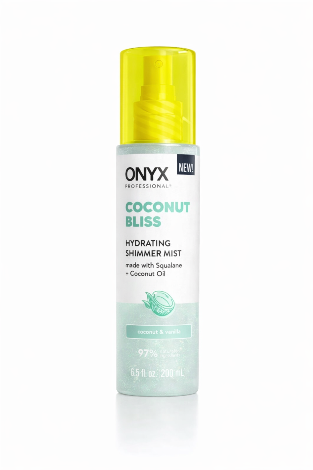 ONYX Professional Hydrating Shimmer Hair + Body Mist, Coconut Bliss