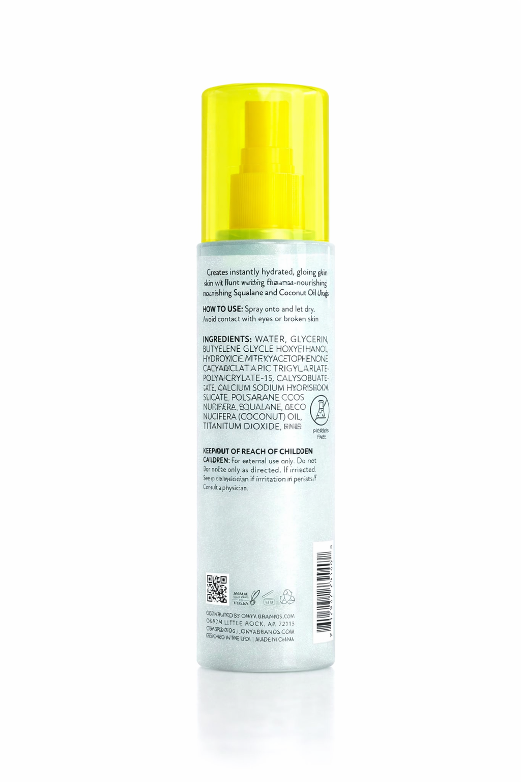 ONYX Professional Hydrating Shimmer Hair + Body Mist, Coconut Bliss
