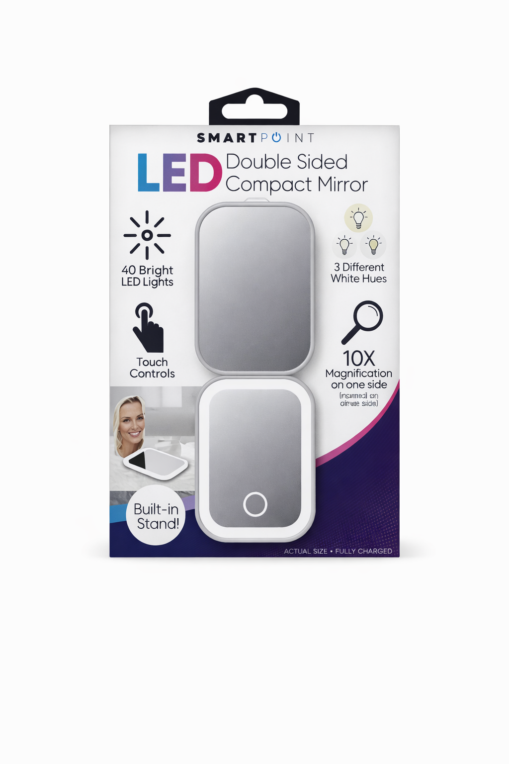 Smartpoint LED Double Sided Compact Mirror